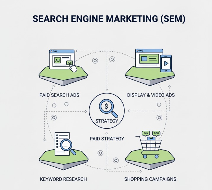 Digtial Well Search Engine Marketing (SEM) image