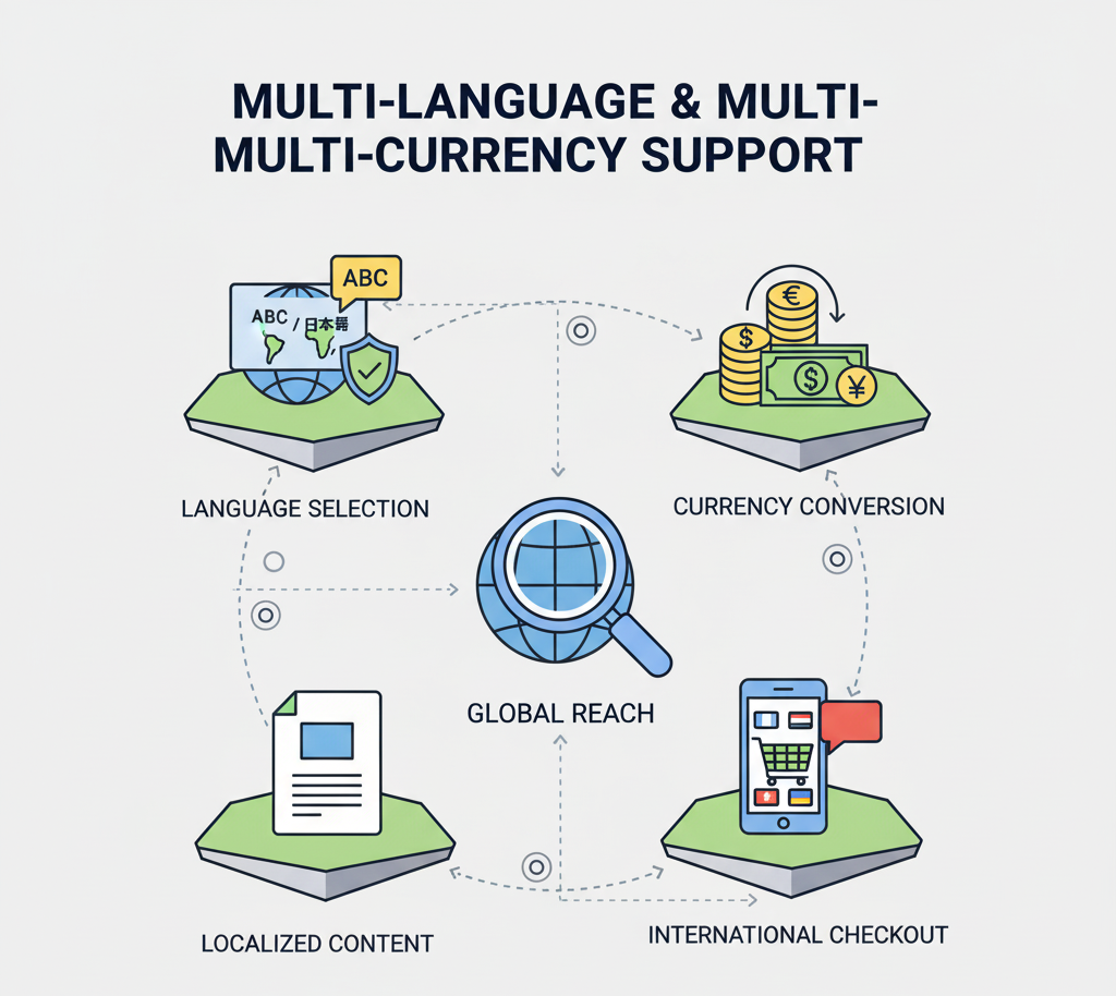 Digtial Well Multi-Language & Multi-Currency Support image