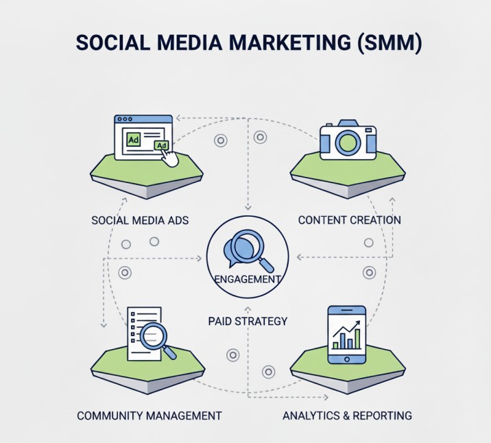 Digtial Well Social Media Marketing (SMM) image